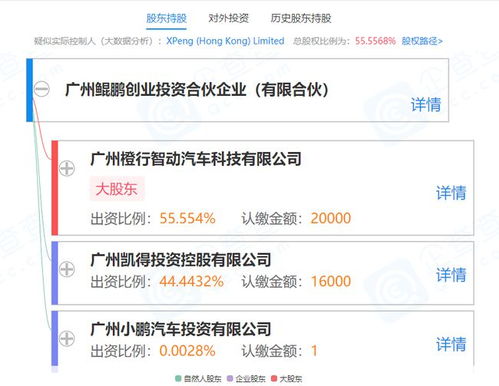 小鹏汽车再拓疆土 关联公司投资成立广州鲲鹏创投合伙企业